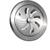 Weckx Ventilatierooster Weha Rond Afsluitbaar 10 cm RVS