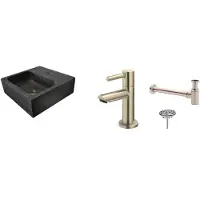 Wiesbaden Fonteinpack square natuursteen 30x30x10 cm rvs
