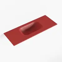 Mondiaz eden fire solid surface inleg wastafel voor toiletmeubel 60 cm. Positie wasbak midden