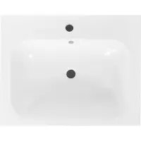 Best design Wastafel tbv splash meubels 60 cm met kraangat glans wit