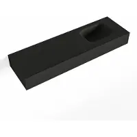 Mondiaz LEX Urban vrijhangende solid surface wastafel 100cm. Positie wasbak rechts