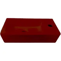 Best design Fontein Morrano 37x18x9 cm Rechts Mat Donkerrood