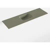 Mondiaz LEX Army solid surface inleg wastafel voor toiletmeubel 100cm. Positie wasbak midden