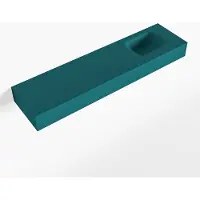 Mondiaz lex smag vrijhangende solid surface wastafel 120 cm. Positie wasbak rechts