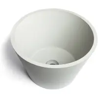 Urbi et Orbi Opzet wastafel circum beton 38x26 cm antraciet