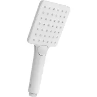 Tres Handdouche Massage Eco-Drop 3-Standen 9.6x5.5x24.2 cm Vierkant Mat Wit