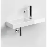 Clou Fonteinset mini wash me incl. Toebehoren 7x56 cm glanzend wit