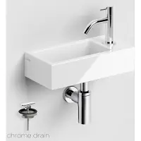 Clou Fonteinset Flush 3 Incl. Toebehoren 9x36 Cm Glanzend Wit