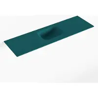 Mondiaz lex smag solid surface inleg wastafel voor toiletmeubel 100 cm. Positie wasbak midden