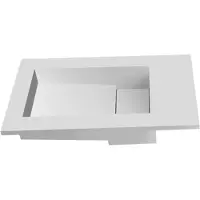 EH Design Fontein inbouw tolmezzo solid surface 400x220x100 mm