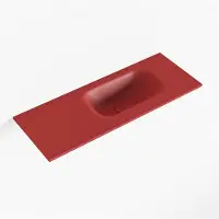 Mondiaz EDEN Fire solid surface inleg wastafel voor toiletmeubel 60cm. Positie wasbak rechts