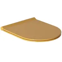 Salenzi Toiletzitting form slim met softclose glans geel