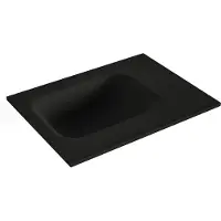 Mondiaz LEX Urban solid surface inleg wastafel voor toiletmeubel 40cm. Positie wasbak links