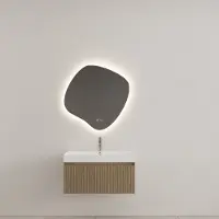 Gliss Design Badkamermeubel timotheus 80 cm ash grey