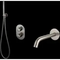 Sanilux Badset Bubbel Inbouw Met Box Thermostaat Gunmetal