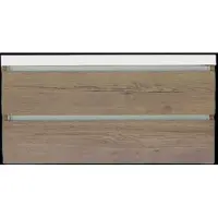 Sanilux Onderkast Trendline Met Greeplijst Aluminium 120x47x52 Cm Tabak Oak