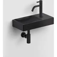 Clou Fonteinset vale incl. Toebehoren 7x38 cm mat zwart