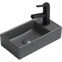 Sanilux Fontein juice 40x22x10 cm keramiek mat grijs