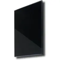 Sunshower ventilatierooster vierkant 13x13 cm zwart glas