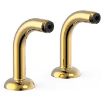 Tres Aanpassingskniestuk clasic bad/douche met geluiddemping goud