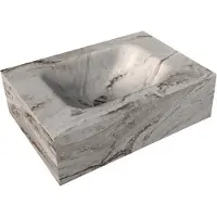Mondiaz Fontein vrijhangend eden solid surface 40x12x23 cm glace
