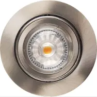 Sanimex Inbouw Spotlamp RVS Look 93x53 mm Inclusief Armatuur en Gu10 4 Watt (4 stuks)