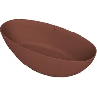 Arcqua Vrijstaand Ligbad Ica 170x80 Mat Terracotta