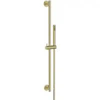 Boss & Wessing Glijstangset bws moran met staafhanddouche 1 stand 150 cm geborsteld messing
