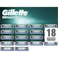 Gillette Mach3 Scheermesjes Voor Mannen - 18 Navulmesjes