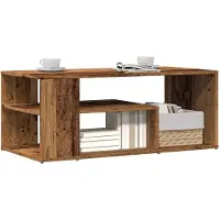vidaXL Salontafel 100x50x40 cm bewerkt hout oud houtkleurig