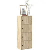 vidaXL Boekenkast 40x24x102 cm bewerkt hout sonoma eikenkleurig
