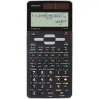 Sharp wetenschappelijke rekenmachine - zwart - 1x LR44 batterij