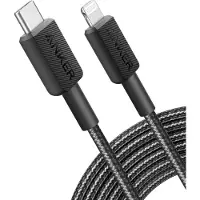 Anker 322 Gevlochten MFi USB-C naar Apple Lightning Kabel 3m Zwart