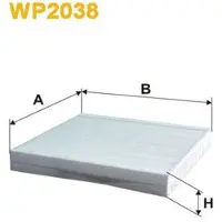 WIX FILTERS WP2038 Interieurfilter