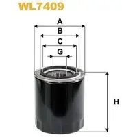 WIX FILTERS WL7409 Oliefilter