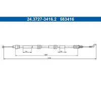 Ate 24.3727-3416.2 Handremkabel