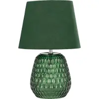 Pauleen Tafellamp Crystal Velours, groen, Woon-/ Eetkamer, Glas, Modern, Tafellamp