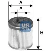 Ufi 25.553.00 Oliefilter