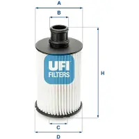 Ufi 25.073.02 Oliefilter