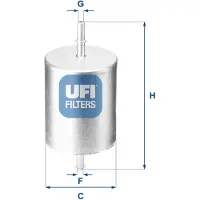 Ufi 31.817.00 Brandstoffilter