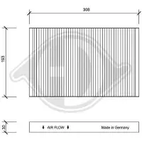 Diederichs DCI0029 Interieurfilter