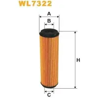 WIX FILTERS WL7322 Oliefilter