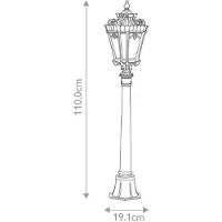 Kichler LED Tuin Pilaar Tournai | 1X E27 Max 60W | IP44 (Outdoor) | Londonderry