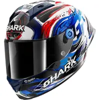 Shark Aeron-GP FIM Racing #1 Replica Zarco Signature Wit Zwart Blauw WKB Maat 2XL