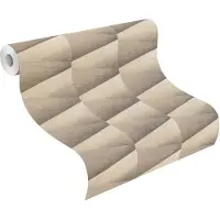 Rasch Vliesbehang 554670 Grafisch Bruin/Grijs/Zwart met Glans