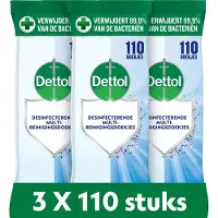 Dettol Doekjes Cleanser 110st - 3 Stuks - Voordeelverpakking