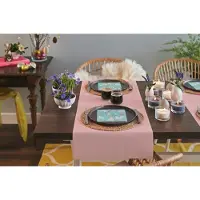 COSY&TRENDY Cosy & Trendy Tafelloper - 2x - papier - licht roze - 480 x 40 cm