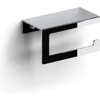 Clou Fold toiletrolhouder met cover, gebogen model, chroom