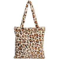 Beagles Fluffy Teddy Shopper Navarra Leopard Beige