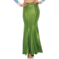 Leg avenue - Shimmer Spandex Mermaid Kostuum rok - 3XL/4XL - Groen